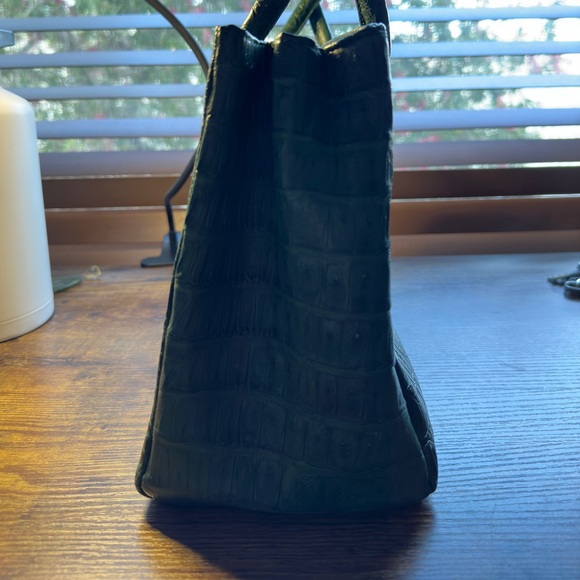 Eileen Kramer Green Alligator Tote Bag - Picture 3 of 8